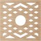Ekena Millwork Chevron Wood Fretwork Pierced Ceiling Medallion, Alder, 18"OD x 4 5/8"ID x 3/8"T CMWP18X18X0375CHAL - alternate 2